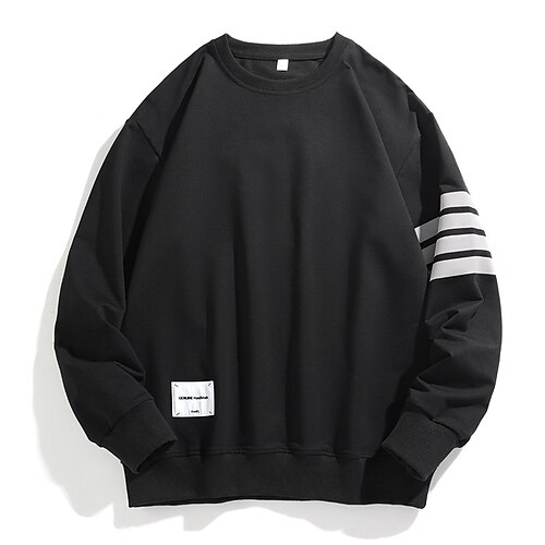 Men's Sweatshirt Pullover Stripes Graphic Patterned Print Sports Outdoor Daily Sports Hot Stamping Basic Casual Hoodies Sweatshirts White Black Blue
Men's Sweatshirt Pullover Stripes Graphic Patterned Print Sports Outdoor Daily Sports Hot Stamping Basic Casual Hoodies Sweatshirts White Black Blue