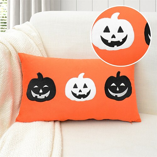 Halloween Throw Pillow Cover Embroidered Farmhouse Square Quality Pillow Case for Bedroom Livingroom Cushion Cover
Halloween Throw Pillow Cover Embroidered Farmhouse Square Quality Pillow Case for Bedroom Livingroom Cushion Cover