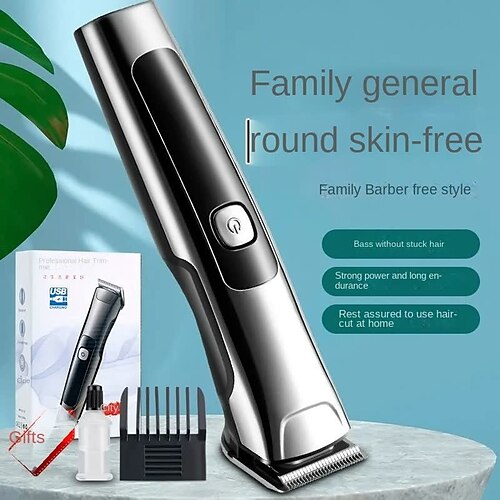 Hair Clipper Professional Electric Trimmer For Men With Screen Washable Rechargeable Men Strong Power Steel Head
Hair Clipper Professional Electric Trimmer For Men With Screen Washable Rechargeable Men Strong Power Steel Head