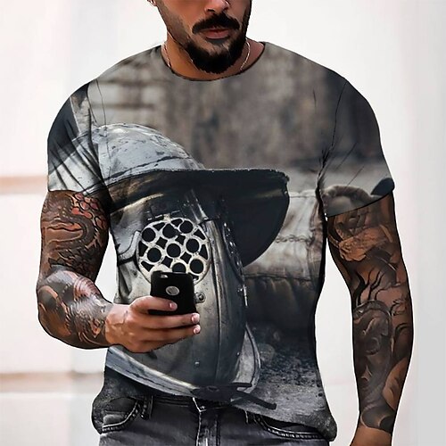 Men's T shirt Tee Tee Graphic Round Neck Black Short Sleeve 3D Print Casual Daily 3D Print Tops Fashion Cool Designer Comfortable / Summer / Summer
Men's T shirt Tee Tee Graphic Round Neck Black Short Sleeve 3D Print Casual Daily 3D Print Tops Fashion Cool Designer Comfortable / Summer / Summer