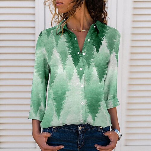 Women's Blouse Cat Butterfly Geometric Daily Weekend Floral Butterfly Geometric Blouse Shirt Long Sleeve Button Print Shirt Collar Casual Streetwear Green Blue Purple S / 3D Print
Women's Blouse Cat Butterfly Geometric Daily Weekend Floral Butterfly Geometric Blouse Shirt Long Sleeve Button Print Shirt Collar Casual Streetwear Green Blue Purple S / 3D Print