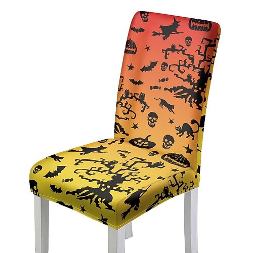 Halloween Stretch Kitchen Chair Cover Slipcover Skull Printing Four Seasons Universal Super Soft Fabric for Dinning Party,Halloween Party
Halloween Stretch Kitchen Chair Cover Slipcover Skull Printing Four Seasons Universal Super Soft Fabric for Dinning Party,Halloween Party