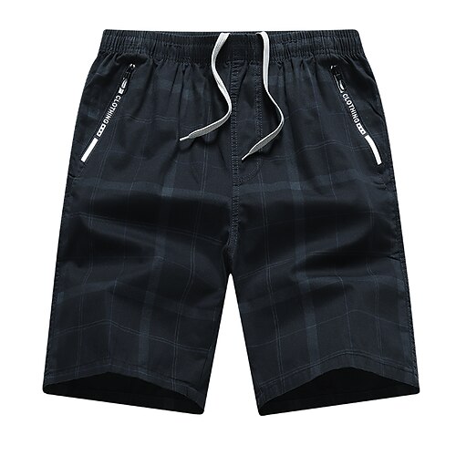 Men's Chinos Shorts Zipper Pocket Multiple Pockets Elastic Drawstring Design Plaid Plaid Checkered Grid / Plaid Comfort Breathable Knee Length Pants Casual Daily Classic Style Casual Khaki Dark Blue
Men's Chinos Shorts Zipper Pocket Multiple Pockets Elastic Drawstring Design Plaid Plaid Checkered Grid / Plaid Comfort Breathable Knee Length Pants Casual Daily Classic Style Casual Khaki Dark Blue