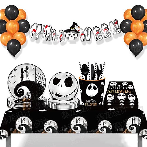 Halloween Paper Plate Tablecloth Disposable Knife Fork Spoon Cutlery Festive Cry Night Decoration Party Supplies
Halloween Paper Plate Tablecloth Disposable Knife Fork Spoon Cutlery Festive Cry Night Decoration Party Supplies