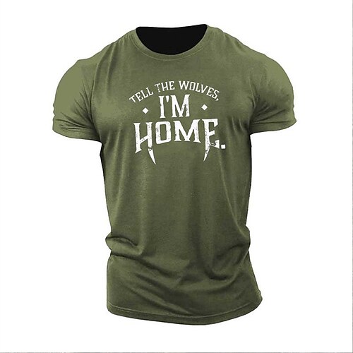Men's Unisex T shirt Tee Graphic Prints Crew Neck Army Green Short Sleeve Hot Stamping Outdoor Street Print Tops Sports Designer Casual Big and Tall / Summer / Summer
Men's Unisex T shirt Tee Graphic Prints Crew Neck Army Green Short Sleeve Hot Stamping Outdoor Street Print Tops Sports Designer Casual Big and Tall / Summer / Summer