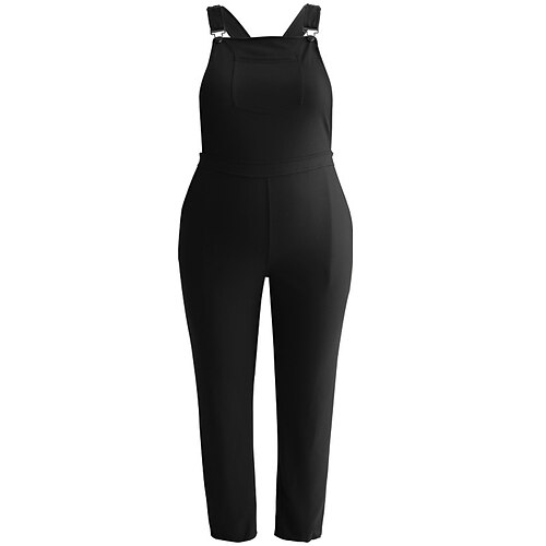 Women's Plus Size Jumpsuit Pocket Solid Color Streetwear Casual Home Casual High Full Length Fall Winter Black Army Green XXL 3XL 4XL 5XL
Women's Plus Size Jumpsuit Pocket Solid Color Streetwear Casual Home Casual High Full Length Fall Winter Black Army Green XXL 3XL 4XL 5XL