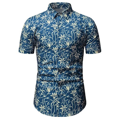 Men's Shirt 3D Print Floral Turndown Street Casual Button-Down Print Short Sleeves Tops Designer Casual Vintage Retro Navy Blue / Summer
Men's Shirt 3D Print Floral Turndown Street Casual Button-Down Print Short Sleeves Tops Designer Casual Vintage Retro Navy Blue / Summer
