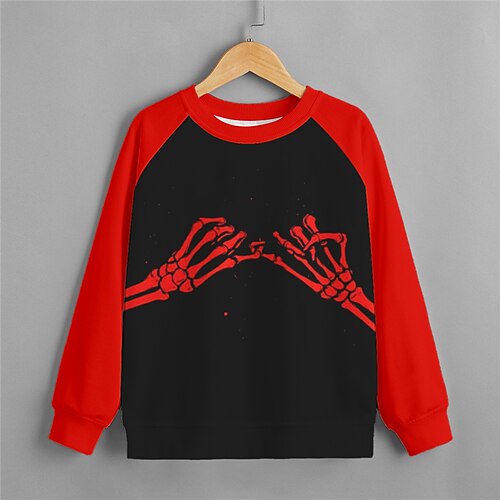 Kids Boys Halloween Sweatshirt Skull Outdoor 3D Print Long Sleeve Crewneck Active 3-12 Years Winter Red
Kids Boys Halloween Sweatshirt Skull Outdoor 3D Print Long Sleeve Crewneck Active 3-12 Years Winter Red