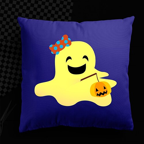 Halloween UV Reactive Cushion Cover 1PC Soft Decorative Ghost Square Throw Pillow Cover Cushion Case Pillowcase for Bedroom Livingroom Superior Quality Machine Washable Indoor Cushion for Sofa Couch Bed Chair 
Halloween UV Reactive Cushion Cover 1PC Soft Decorative Ghost Square Throw Pillow Cover Cushion Case Pillowcase for Bedroom Livingroom Superior Quality Machine Washable Indoor Cushion for Sofa Couch Bed Chair