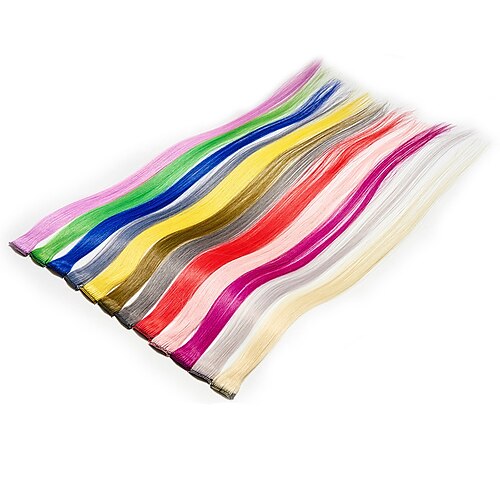 color wig Natural Straight Synthetic Hair Medium Length Hair Extension Clip In / On 10-Pack Soft Women's Girls'
color wig Natural Straight Synthetic Hair Medium Length Hair Extension Clip In / On 10-Pack Soft Women's Girls'