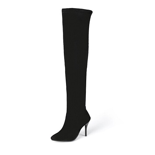 Women's Boots Daily Over The Knee Boots Winter High Heel Round Toe Sweet Nubuck Zipper Solid Colored Black Beige
Women's Boots Daily Over The Knee Boots Winter High Heel Round Toe Sweet Nubuck Zipper Solid Colored Black Beige