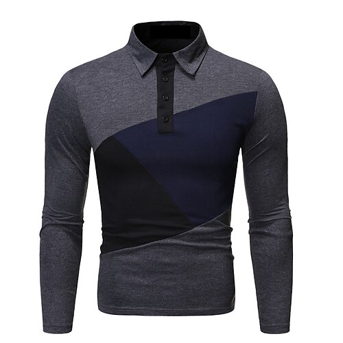 Men's Collar Polo Shirt Golf Shirt Color Block Turndown Dark Gray White Black Street Daily Long Sleeve Patchwork Button-Down Clothing Apparel Fashion Casual Comfortable
Men's Collar Polo Shirt Golf Shirt Color Block Turndown Dark Gray White Black Street Daily Long Sleeve Patchwork Button-Down Clothing Apparel Fashion Casual Comfortable