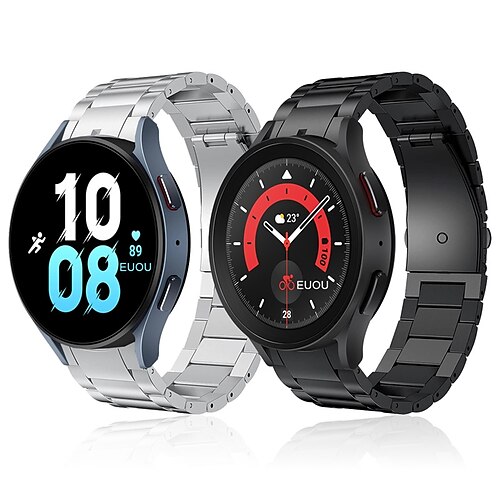 1 pcs Smart Watch Band for Samsung Galaxy Watch 5 40/44MM Watch 5 Pro 45MM Watch 4 Classic 42/46mm Watch 4 40/44mm 20mm Stainless Steel Smartwatch Strap Luxury Adjustable Breathable Metal Band
1 pcs Smart Watch Band for Samsung Galaxy Watch 5 40/44MM Watch 5 Pro 45MM Watch 4 Classic 42/46mm Watch 4 40/44mm 20mm Stainless Steel Smartwatch Strap Luxury Adjustable Breathable Metal Band