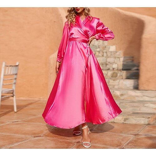Women's A Line Dress Swing Dress Maxi long Dress Light Pink Green Blue Red Long Sleeve Pure Color Split Fall Winter V Neck Stylish Fashion Modern 2022 S M L XL XXL / Party Dress
Women's A Line Dress Swing Dress Maxi long Dress Light Pink Green Blue Red Long Sleeve Pure Color Split Fall Winter V Neck Stylish Fashion Modern 2022 S M L XL XXL / Party Dress