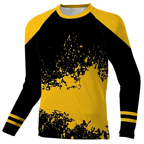 Men's Downhill Jersey Long Sleeve Black Yellow Patchwork Bike Breathable Quick Dry Polyester Spandex Sports Patchwork Clothing Apparel / Stretchy
Men's Downhill Jersey Long Sleeve Black Yellow Patchwork Bike Breathable Quick Dry Polyester Spandex Sports Patchwork Clothing Apparel / Stretchy