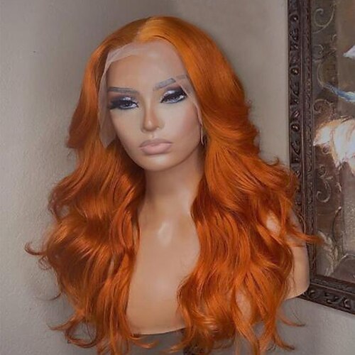 Remy Human Hair 13x4 Lace Front Wig Free Part Brazilian Hair Body Wave Orange Wig 130% 150% Density with Baby Hair Glueless Pre-Plucked For Women wigs for black women Long Human Hair Lace Wig
Remy Human Hair 13x4 Lace Front Wig Free Part Brazilian Hair Body Wave Orange Wig 130% 150% Density with Baby Hair Glueless Pre-Plucked For Women wigs for black women Long Human Hair Lace Wig