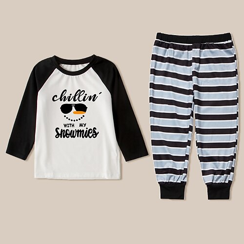2 Pieces Kids Unisex Christmas Clothing Set Outfit Graphic Letter Stripe Long Sleeve Patchwork Set Indoor Daily Casual Fall Spring 2-8 Years Black
2 Pieces Kids Unisex Christmas Clothing Set Outfit Graphic Letter Stripe Long Sleeve Patchwork Set Indoor Daily Casual Fall Spring 2-8 Years Black