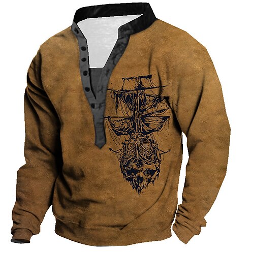 Men's Unisex Sweatshirt Pullover Skull Graphic Prints Print Casual Daily Sports 3D Print Streetwear Designer Sailboat Hoodies Sweatshirts Long Sleeve Brown
Men's Unisex Sweatshirt Pullover Skull Graphic Prints Print Casual Daily Sports 3D Print Streetwear Designer Sailboat Hoodies Sweatshirts Long Sleeve Brown