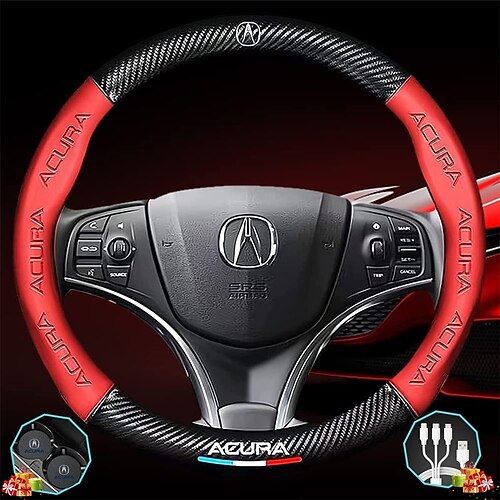 Custom-fit for Acura Car Steering Wheel Cover Leather Nonslip 3D Carbon Fiber Texture Sport Style Wheel Cover for Women Interior Modification for Acura Accessories
Custom-fit for Acura Car Steering Wheel Cover Leather Nonslip 3D Carbon Fiber Texture Sport Style Wheel Cover for Women Interior Modification for Acura Accessories