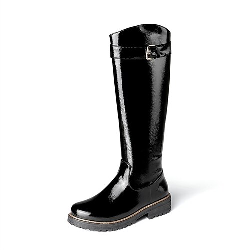Women's Boots Daily Riding Boots Knee High Boots Winter Block Heel Round Toe Classic PU Leather Zipper Solid Colored Black White
Women's Boots Daily Riding Boots Knee High Boots Winter Block Heel Round Toe Classic PU Leather Zipper Solid Colored Black White
