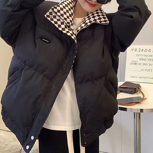 Women's Down Jacket Winter Jacket Winter Coat Warm Comfortable Outdoor Street Daily Wear Going out Patchwork Zipper Pocket Zipper Turndown Active Fashion Comfortable Street Style Solid Color Regular
Women's Down Jacket Winter Jacket Winter Coat Warm Comfortable Outdoor Street Daily Wear Going out Patchwork Zipper Pocket Zipper Turndown Active Fashion Comfortable Street Style Solid Color Regular