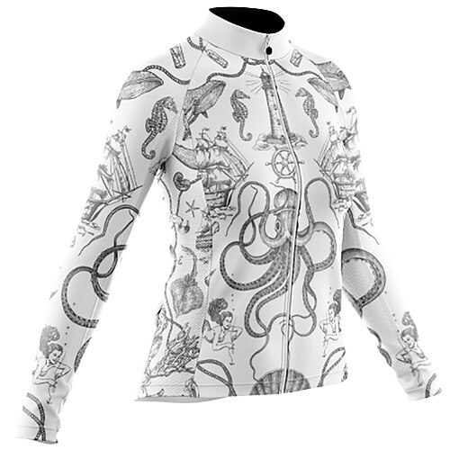 Women's Cycling Jersey Long Sleeve Bike Jersey with 3 Rear Pockets Mountain Bike MTB Road Bike Cycling Cycling Breathable Ultraviolet Resistant Quick Dry Black White Polyester Sports Clothing Apparel
Women's Cycling Jersey Long Sleeve Bike Jersey with 3 Rear Pockets Mountain Bike MTB Road Bike Cycling Cycling Breathable Ultraviolet Resistant Quick Dry Black White Polyester Sports Clothing Apparel