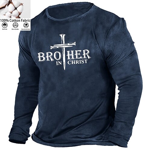 Men's Unisex T shirt Tee Letter Cross Crew Neck Green Black Gray Navy Blue Long Sleeve Hot Stamping Outdoor Street Print Tops Basic Sports Designer Simple
Men's Unisex T shirt Tee Letter Cross Crew Neck Green Black Gray Navy Blue Long Sleeve Hot Stamping Outdoor Street Print Tops Basic Sports Designer Simple