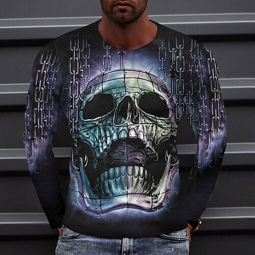 Men's T shirt Tee Tee Graphic Round Neck Black Long Sleeve 3D Print Casual Daily Print Tops Fashion Designer Comfortable Big and Tall
Men's T shirt Tee Tee Graphic Round Neck Black Long Sleeve 3D Print Casual Daily Print Tops Fashion Designer Comfortable Big and Tall