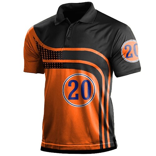 Men's Collar Polo Shirt Golf Shirt Letter Turndown Orange 3D Print Outdoor Street Short Sleeves Button-Down Print Clothing Apparel Fashion Designer Casual Breathable / Summer / Spring / Summer
Men's Collar Polo Shirt Golf Shirt Letter Turndown Orange 3D Print Outdoor Street Short Sleeves Button-Down Print Clothing Apparel Fashion Designer Casual Breathable / Summer / Spring / Summer