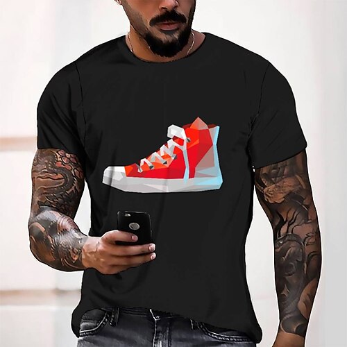 Men's T shirt Tee Tee Graphic Round Neck Black Short Sleeve 3D Print Casual Daily 3D Print Tops Fashion Cool Designer Comfortable / Summer / Summer
Men's T shirt Tee Tee Graphic Round Neck Black Short Sleeve 3D Print Casual Daily 3D Print Tops Fashion Cool Designer Comfortable / Summer / Summer