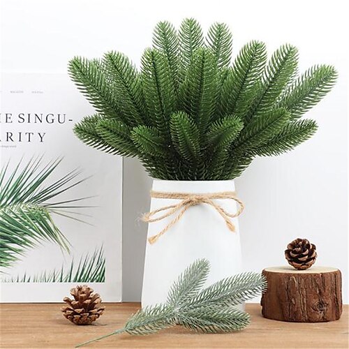 24PCS Simulation Plant Trigeminal Pine Needle Simulation Plant Artificial Flower Fake Plant Christmas Accessories Decoration Insert 26CM/10.24in
24PCS Simulation Plant Trigeminal Pine Needle Simulation Plant Artificial Flower Fake Plant Christmas Accessories Decoration Insert 26CM/10.24in