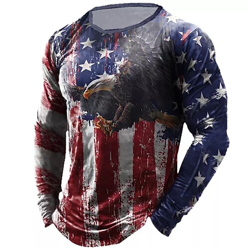 Men's Unisex T shirt Tee Graphic Prints National Flag Crew Neck Red Long Sleeve 3D Print Outdoor Street Print Tops Basic Sports Designer Casual
Men's Unisex T shirt Tee Graphic Prints National Flag Crew Neck Red Long Sleeve 3D Print Outdoor Street Print Tops Basic Sports Designer Casual
