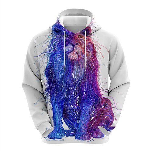 Hombre Unisexo Sudadera Sudadera Con Capucha Blanco Con Capucha León Estampados Estampado Diario Deportes Impresión 3D Ropa de calle Design Casual Primavera Otoño Ropa Sudaderas con capucha
Hombre Unisexo Sudadera Sudadera Con Capucha Blanco Con Capucha León Estampados Estampado Diario Deportes Impresión 3D Ropa de calle Design Casual Primavera Otoño Ropa Sudaderas con capucha