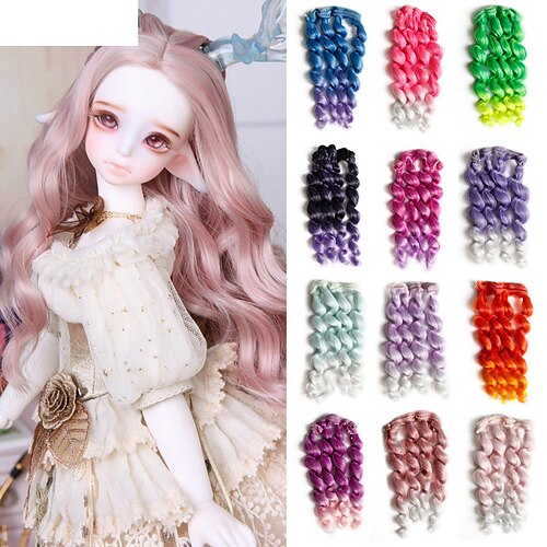 Doll Accessories Hair Synthetic Fiber Wig Hair Fiber Imitation Wool Roll Doll Hair for DIY 1/3 1/4 1/6 BJD SD Doll Wigs
Doll Accessories Hair Synthetic Fiber Wig Hair Fiber Imitation Wool Roll Doll Hair for DIY 1/3 1/4 1/6 BJD SD Doll Wigs