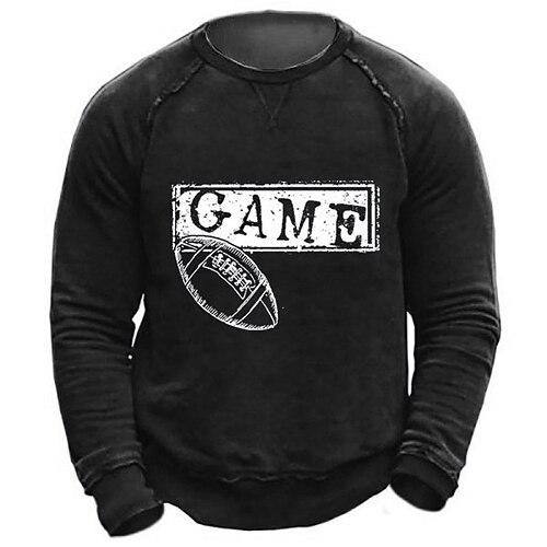 Men's Unisex Sweatshirt Pullover Graphic Prints Football Letter Print Daily Sports Holiday 3D Print Casual Streetwear Hoodies Sweatshirts White Black Dark Gray
Men's Unisex Sweatshirt Pullover Graphic Prints Football Letter Print Daily Sports Holiday 3D Print Casual Streetwear Hoodies Sweatshirts White Black Dark Gray