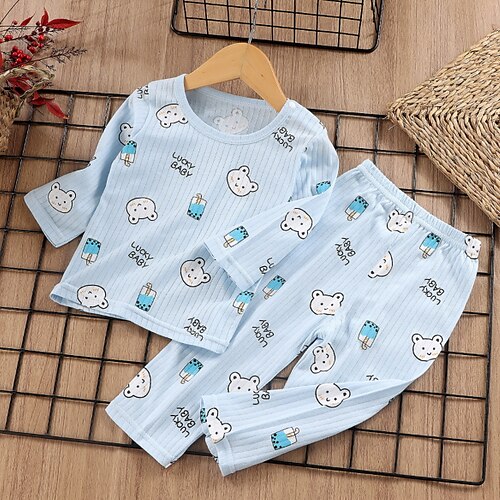2 Pieces Kids Unisex T-shirt & Pants Clothing Set Outfit Cartoon Long Sleeve Crewneck Cotton Set Active Summer 2-8 Years Blue Pink Yellow
2 Pieces Kids Unisex T-shirt & Pants Clothing Set Outfit Cartoon Long Sleeve Crewneck Cotton Set Active Summer 2-8 Years Blue Pink Yellow