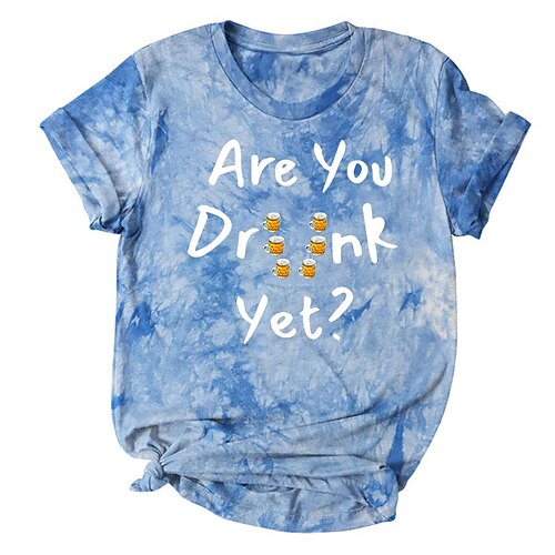 tie-dye t-shirt women's oktoberfest are you drvnk yet letter printed tie-dye short-sleeved cross-border supply
tie-dye t-shirt women's oktoberfest are you drvnk yet letter printed tie-dye short-sleeved cross-border supply
