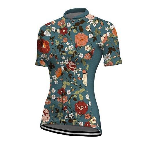 21Grams Women's Cycling Jersey Short Sleeve Bike Jacket Tracksuit Jersey with 3 Rear Pockets Mountain Bike MTB Road Bike Cycling Cycling Breathable Quick Dry Reflective Strips Dark Green Graphic
21Grams Women's Cycling Jersey Short Sleeve Bike Jacket Tracksuit Jersey with 3 Rear Pockets Mountain Bike MTB Road Bike Cycling Cycling Breathable Quick Dry Reflective Strips Dark Green Graphic