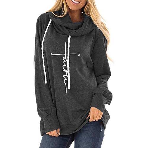 Women's Pullover Hoodie Sweatshirt Pullover Text Print Daily Sports Hot Stamping Active Streetwear Long Clothing Apparel Hoodies Sweatshirts Green Black
Women's Pullover Hoodie Sweatshirt Pullover Text Print Daily Sports Hot Stamping Active Streetwear Long Clothing Apparel Hoodies Sweatshirts Green Black