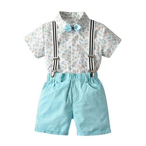 2 Pieces Kids Boys Shirt & Shorts Clothing Set Outfit Print Short Sleeve Cotton Set Daily Gentle Summer 2-6 Years Multi color
2 Pieces Kids Boys Shirt & Shorts Clothing Set Outfit Print Short Sleeve Cotton Set Daily Gentle Summer 2-6 Years Multi color