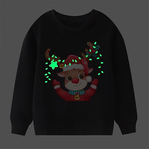 Kids Boy Girl Christmas Glow In The Dark Santa Sweatshirt Long Sleeve Crewneck Hoodie Adorable Children Tops Fit 3-8 Years
Kids Boy Girl Christmas Glow In The Dark Santa Sweatshirt Long Sleeve Crewneck Hoodie Adorable Children Tops Fit 3-8 Years