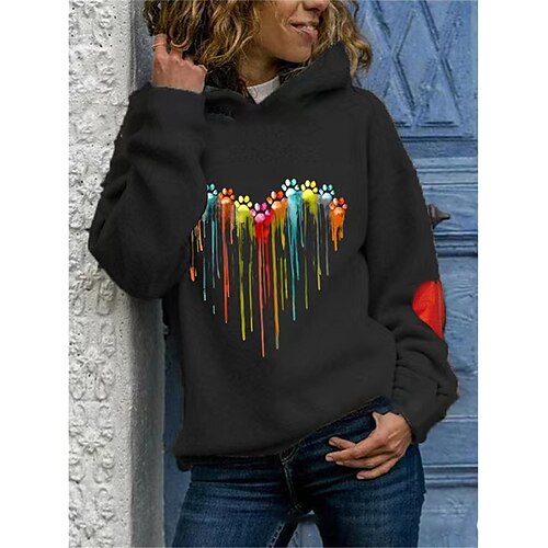 Women's Pullover Hoodie Sweatshirt Pullover Sportswear Casual Patchwork Print Black Blue Gray Graphic Prints Loose Fit Casual Hooded Long Sleeve S M L XL XXL 3XL / 3D Print
Women's Pullover Hoodie Sweatshirt Pullover Sportswear Casual Patchwork Print Black Blue Gray Graphic Prints Loose Fit Casual Hooded Long Sleeve S M L XL XXL 3XL / 3D Print