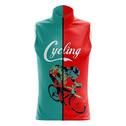 21Grams Men's Cycling Vest Sleeveless Green Graphic Bike Breathable Quick Dry Reflective Strips Back Pocket Polyester Spandex Sports Graphic Clothing Apparel
21Grams Men's Cycling Vest Sleeveless Green Graphic Bike Breathable Quick Dry Reflective Strips Back Pocket Polyester Spandex Sports Graphic Clothing Apparel