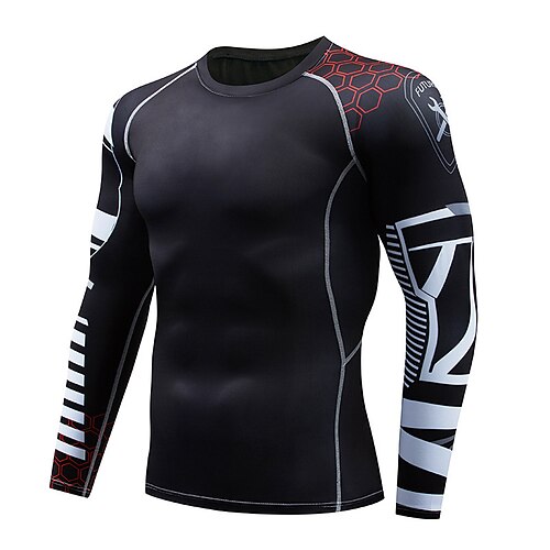 Men's Compression Shirt Long Sleeve Compression Clothing Athletic Breathable Quick Dry Moisture Wicking Gym Workout Running Active Training Sportswear Activewear Graphic Black Red BlackGray
Men's Compression Shirt Long Sleeve Compression Clothing Athletic Breathable Quick Dry Moisture Wicking Gym Workout Running Active Training Sportswear Activewear Graphic Black Red BlackGray