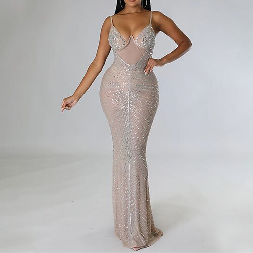 Women's Party Dress Sequin Dress Bodycon Long Dress Maxi Dress Black Pink Beige Sleeveless Striped Sequins Spring Summer Spaghetti Strap Party Slim 2022 S M L XL XXL
Women's Party Dress Sequin Dress Bodycon Long Dress Maxi Dress Black Pink Beige Sleeveless Striped Sequins Spring Summer Spaghetti Strap Party Slim 2022 S M L XL XXL