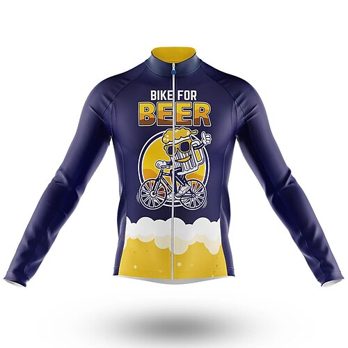 21Grams Men's Cycling Jersey Long Sleeve Bike Top with 3 Rear Pockets Mountain Bike MTB Road Bike Cycling Breathable Quick Dry Moisture Wicking Reflective Strips Dark Navy Polyester Spandex Sports
21Grams Men's Cycling Jersey Long Sleeve Bike Top with 3 Rear Pockets Mountain Bike MTB Road Bike Cycling Breathable Quick Dry Moisture Wicking Reflective Strips Dark Navy Polyester Spandex Sports
