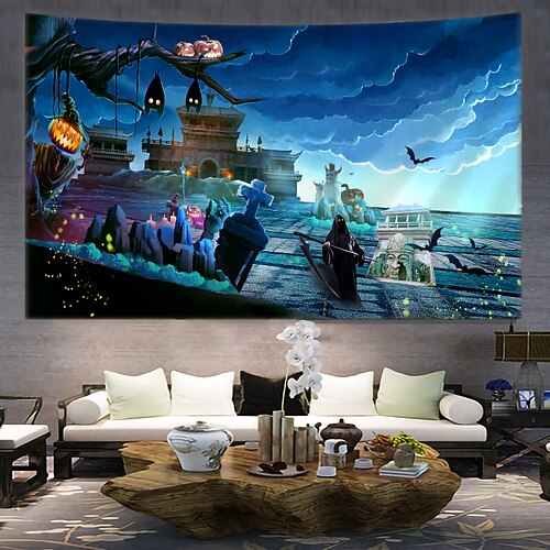 Halloween Party Wall Tapestry Art Decor Blanket Curtain Hanging Home Bedroom Decoration Polyester Skull
Halloween Party Wall Tapestry Art Decor Blanket Curtain Hanging Home Bedroom Decoration Polyester Skull