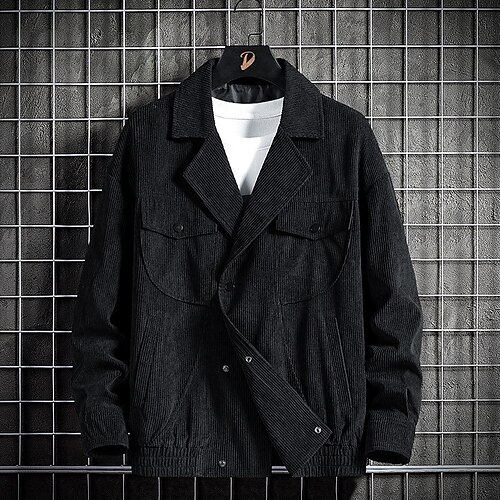 Men's Winter Jacket Winter Coat Casual Jacket Windproof Warm Street Daily Holiday Single Breasted Turndown Streetwear Casual Jacket Outerwear Solid Color Pocket Retro Army Green Black / Long Sleeve
Men's Winter Jacket Winter Coat Casual Jacket Windproof Warm Street Daily Holiday Single Breasted Turndown Streetwear Casual Jacket Outerwear Solid Color Pocket Retro Army Green Black / Long Sleeve