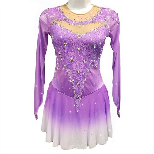 Figure Skating Dress Women's Girls' Ice Skating Dress Fuchsia Thumbhole High Elasticity Training Competition Skating Wear Crystal / Rhinestone Long Sleeve Ice Skating Figure Skating / Winter
Figure Skating Dress Women's Girls' Ice Skating Dress Fuchsia Thumbhole High Elasticity Training Competition Skating Wear Crystal / Rhinestone Long Sleeve Ice Skating Figure Skating / Winter