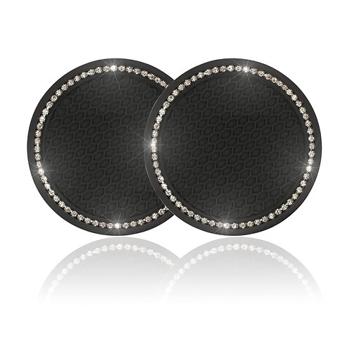 2 Pack Universal Auto Anti Slip Cup Holder Insert Coaster Car Cup Holder Coaster Bling Crystal Rhinestone Car Interior Accessories
2 Pack Universal Auto Anti Slip Cup Holder Insert Coaster Car Cup Holder Coaster Bling Crystal Rhinestone Car Interior Accessories